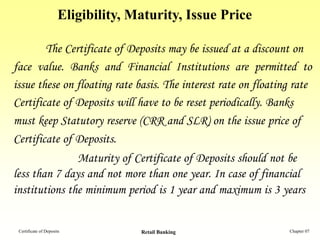 Certificates of Deposits | PDF