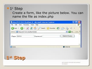 Chapter 07 php forms handling | PPT
