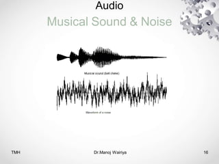 Audio
Musical Sound & Noise
TMH Dr.Manoj Wairiya​ 16
 