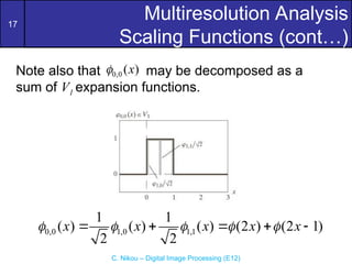 Comprehensive Overview of Wavelets and Multiresolution Analysis in ...