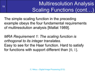 Comprehensive Overview of Wavelets and Multiresolution Analysis in ...