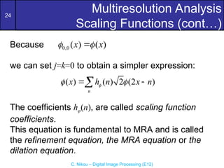 Comprehensive Overview of Wavelets and Multiresolution Analysis in ...