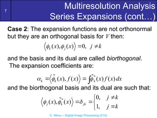 Comprehensive Overview of Wavelets and Multiresolution Analysis in ...
