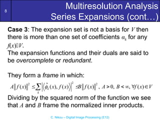 Comprehensive Overview of Wavelets and Multiresolution Analysis in ...