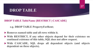 Chapter 07 ddl_sql | PPT