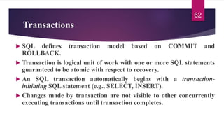 Sql Statement Commit Chapter 07 ddl_sql | PPT
