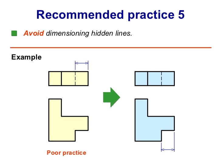 Drawing With Hidden Lines : Engineering drawing chapter dimensioning