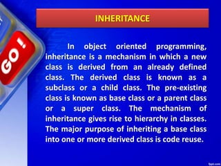 Chapter 07 inheritance | PPTX | Programming Languages | Computing