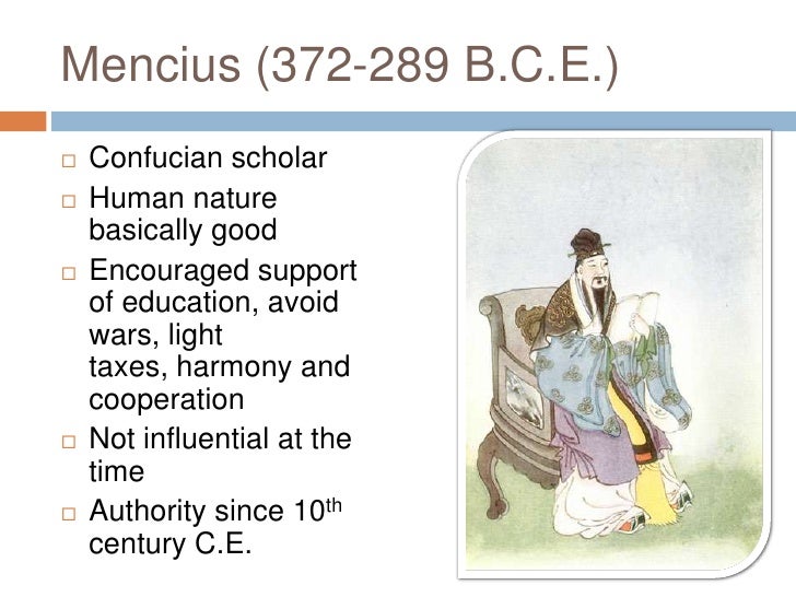 Texts About Mencius On Human Nature Texts About Mencius On Human Nature
