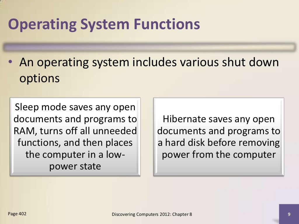 CH08 Types Of Utility Programs And Operating System