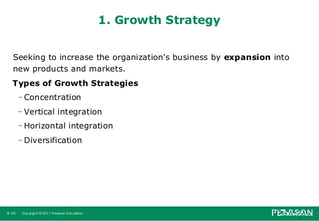 Growth strategy concentration and diversification