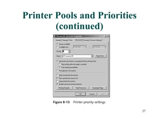 Printer Pools and Priorities (continued) 