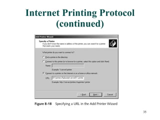 Internet Printing Protocol (continued) 