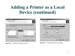 Adding a Printer as a Local Device (continued) 