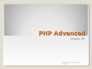 Chapter 08 php advance | PPT