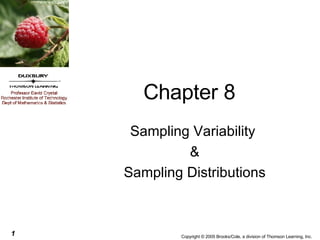 Chapter 8 Sampling Variability  & Sampling Distributions 