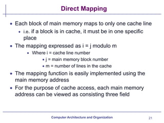 Chapter_08_Cache_Memory.pdf architectue and organization | PDF