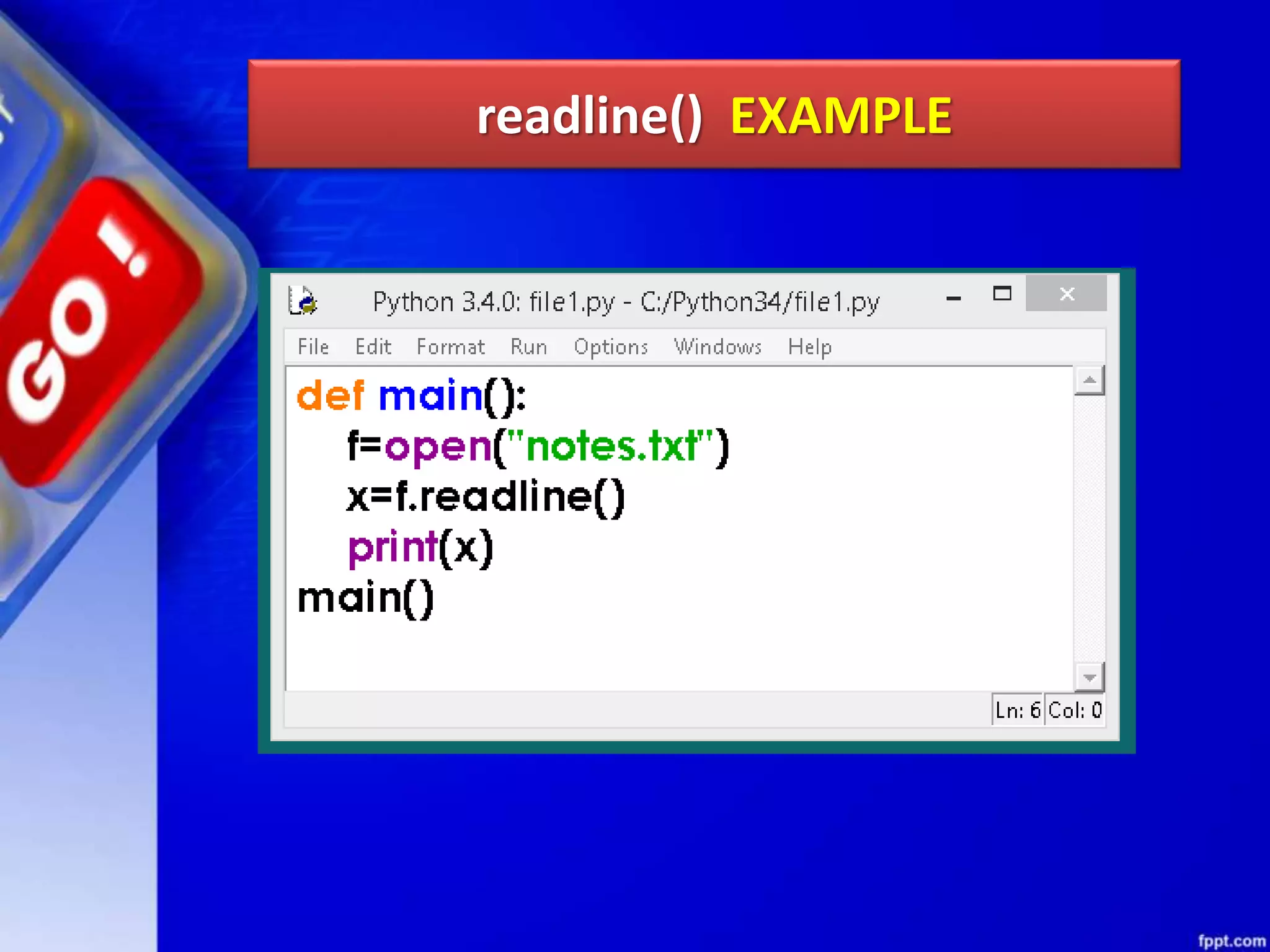 readline() EXAMPLE 