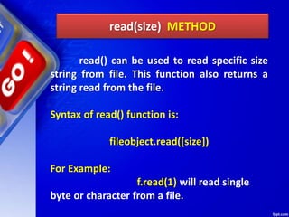 Chapter 08 data file handling | PPTX