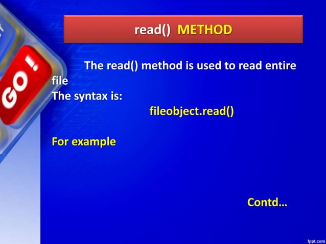 Chapter 08 data file handling | PPT