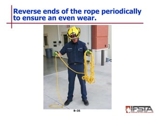 Reverse ends of the rope periodically
to ensure an even wear.
8–35
 