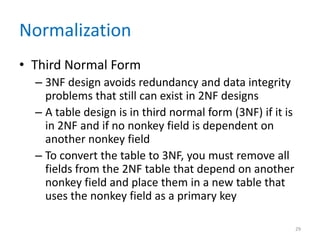 Normalised Design 3nf Chapter 09 | PPTX