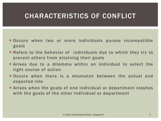 Goal Incompatibility Chapter 09 conflict,communication,and coordination | PPSX