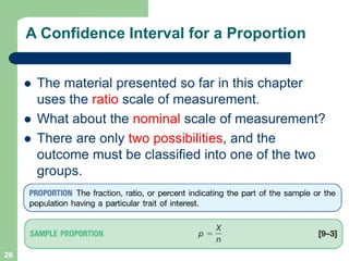 Estimating and Confidence Intervals Chapter 09 |Statistic | PDF