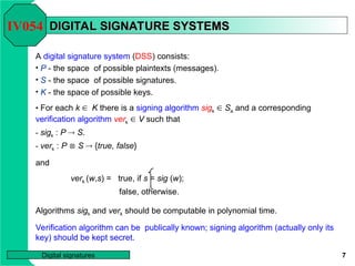 various Digital signatures algorithms.ppt