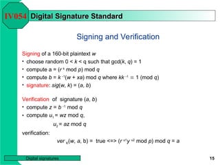 Ver Signature CHAPTER 09 - Digital signatures DETAILEDEXPALNATION.ppt