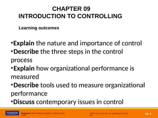 Explaining Controls CHAPTER 09; INTRODUCTION TO CONTROLLING.pptx
