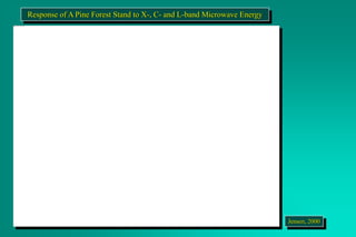 Jensen, 2000
Response of A Pine Forest Stand to X-, C- and L-band Microwave Energy
 
