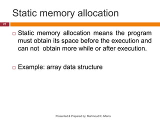 Chapter 0: introduction to data structure | PPT