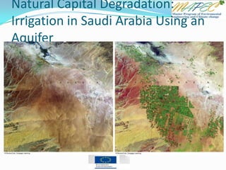 Natural Capital Degradation:
Irrigation in Saudi Arabia Using an
Aquifer
 