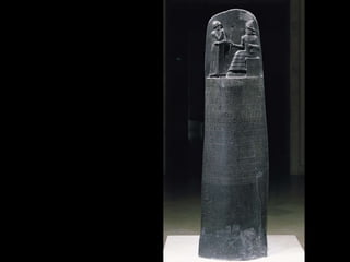 Figure 2-17  Stele with law code of Hammurabi, from Susa, Iran, ca. 1780 BCE. Basalt, 7’ 4” high. Louvre, Paris. 