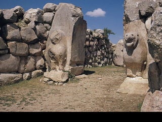 Figure 2-18   Lion Gate, Hattusa (modern Boghazköy), Turkey, ca. 1400 BCE. 