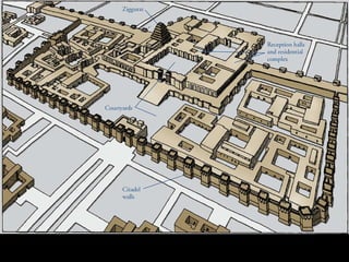 Figure 2-20   Reconstruction drawing of the citadel of Sargon II, Dur Sharrukin (modern Khorsabad), Iraq, ca. 720–705 BCE (after Charles Altman). 