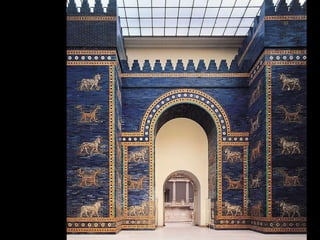 Figure 2-24  Ishtar Gate (restored), Babylon, Iraq, ca. 575 BCE. Staatliche Museen, Berlin. 