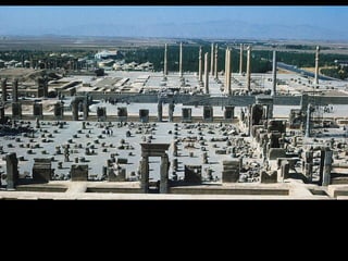 Figure 2-25   Persepolis (apadana in the background), Iran, ca. 521–465 BCE. 