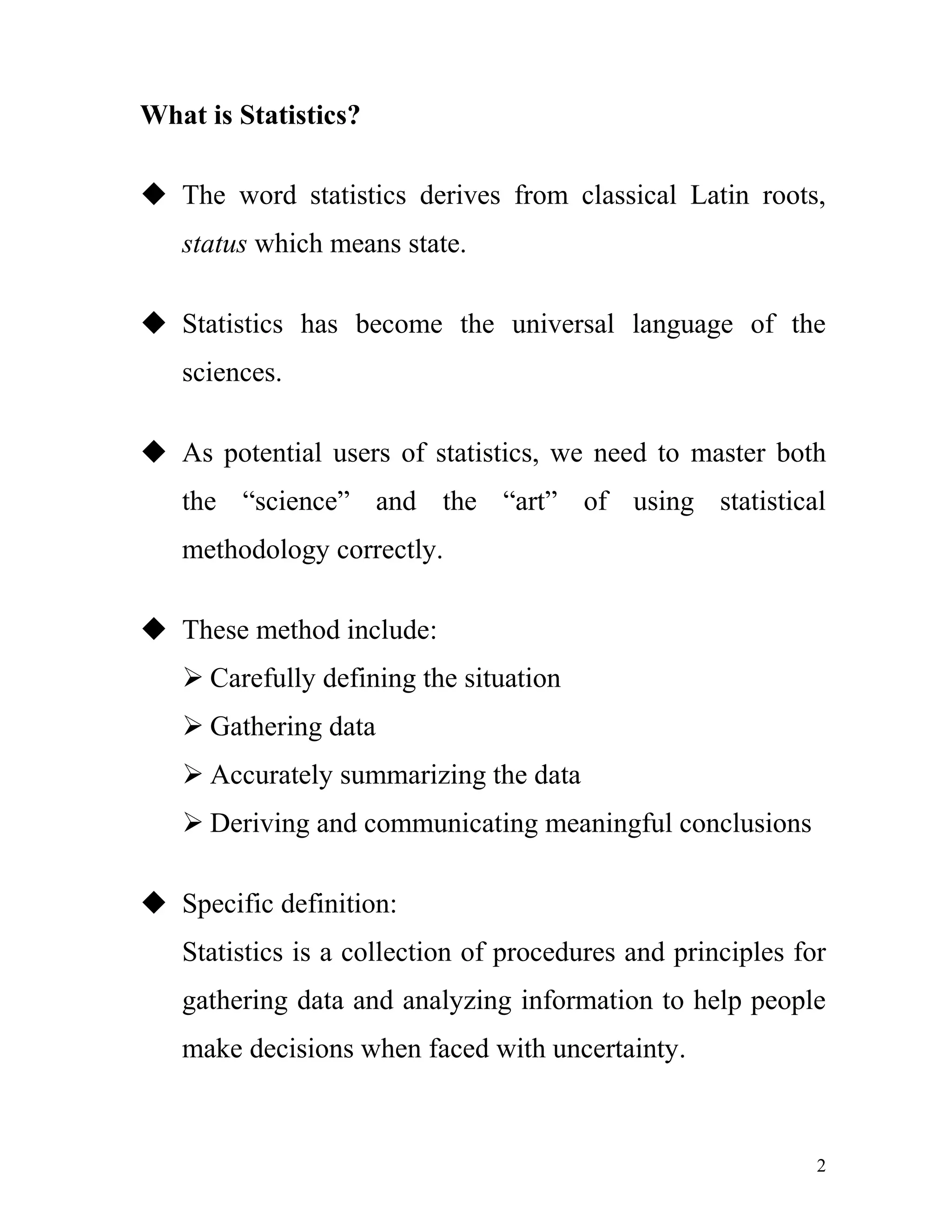 Statistik Chapter 1