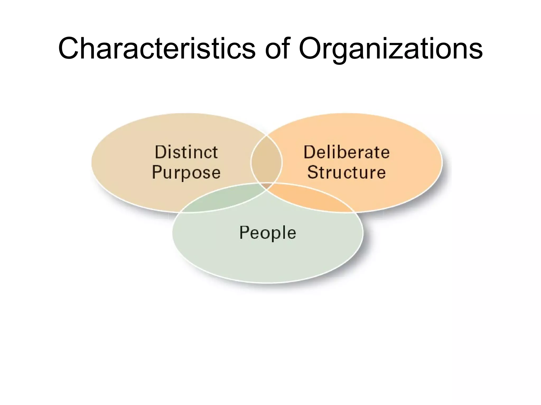 Characteristics of Organizations 