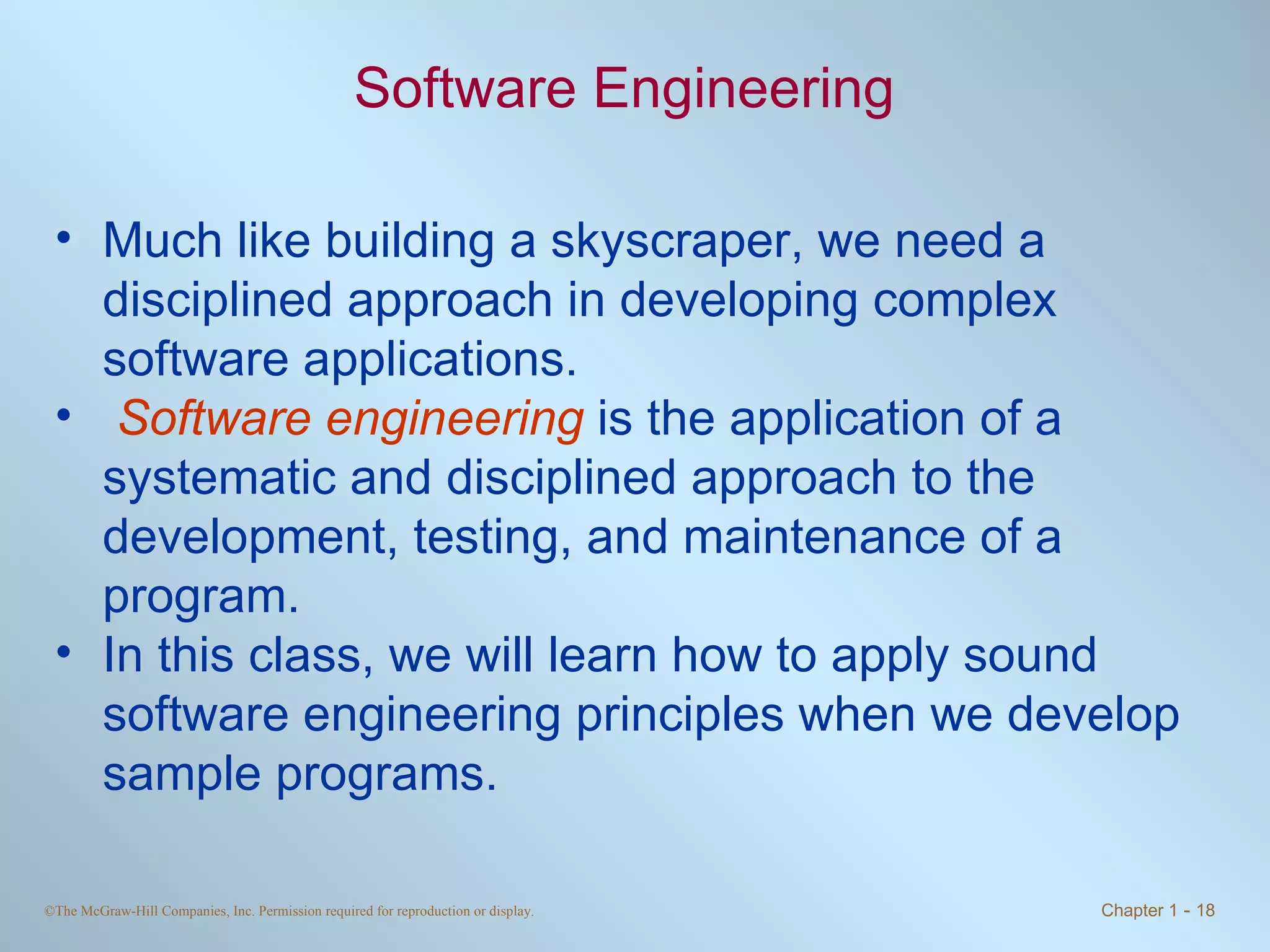 Chapter1 - Introduction to Object-Oriented Programming and Software ...