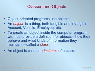 Chapter1 - Introduction to Object-Oriented Programming and Software ...