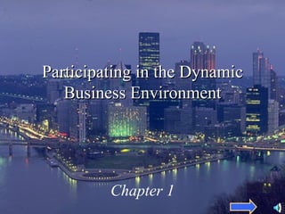 Participating in the Dynamic Business Environment Chapter 1 