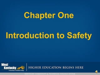 Chapter One  Introduction to Safety  