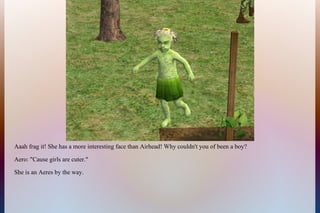 Aaah frag it! She has a more interesting face than Airhead! Why couldn't you of been a boy?
Aero: "Cause girls are cuter."
She is an Aeres by the way.
 