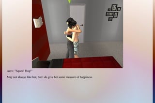 Aero: "Squee! Hug!"
May not always like her, but I do give her some measure of happiness.
 