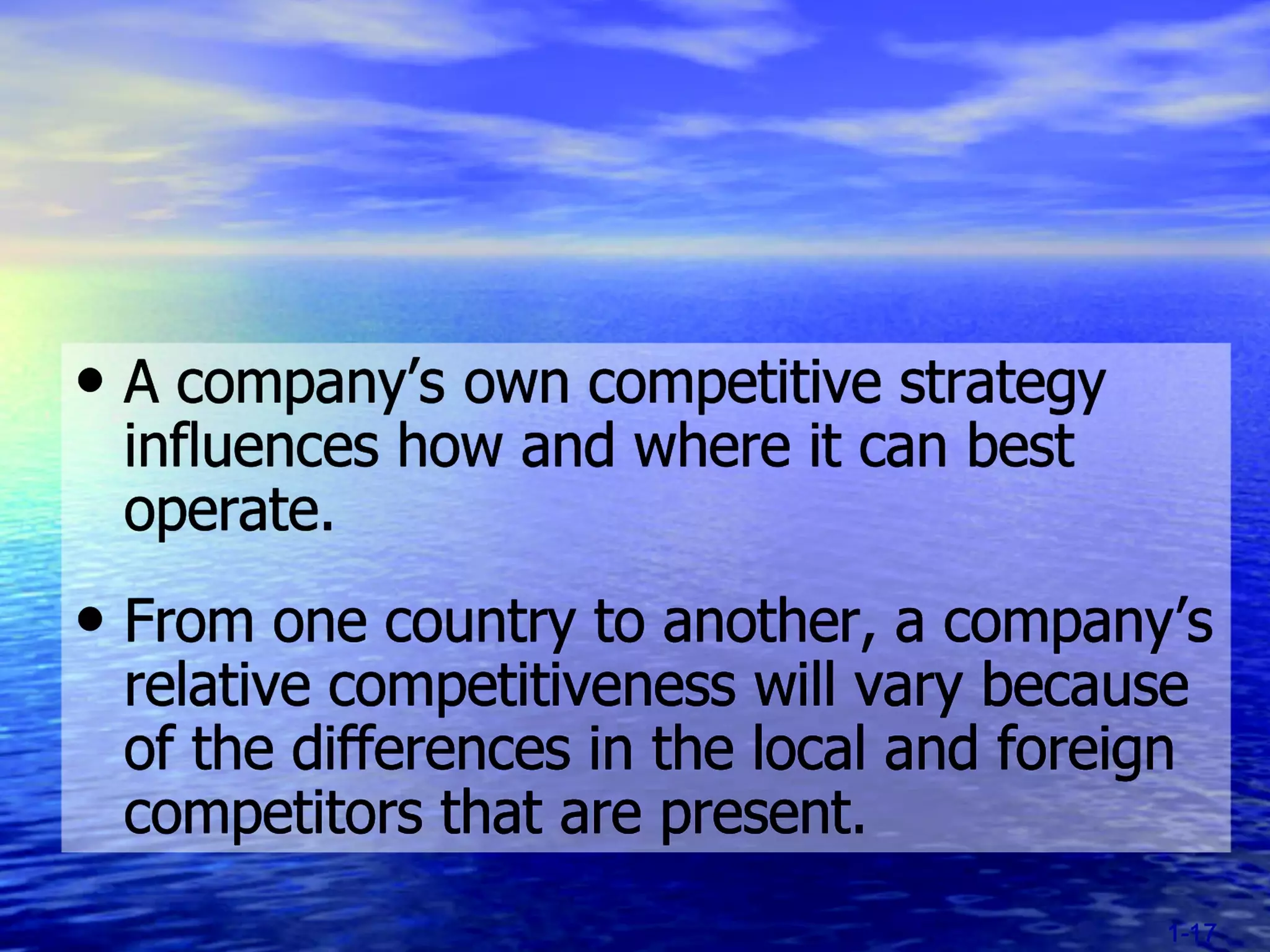 Chapter 1 (Introduction to International Business and its global linkages)