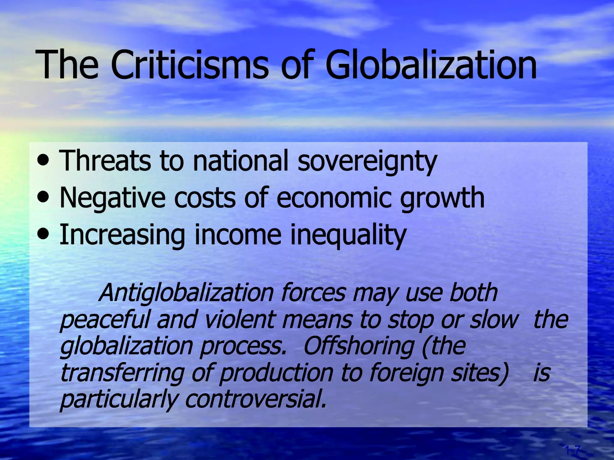 Chapter 1 (Introduction to International Business and its global linkages)