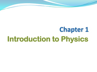 Chapter 1 Introduction to Physics 